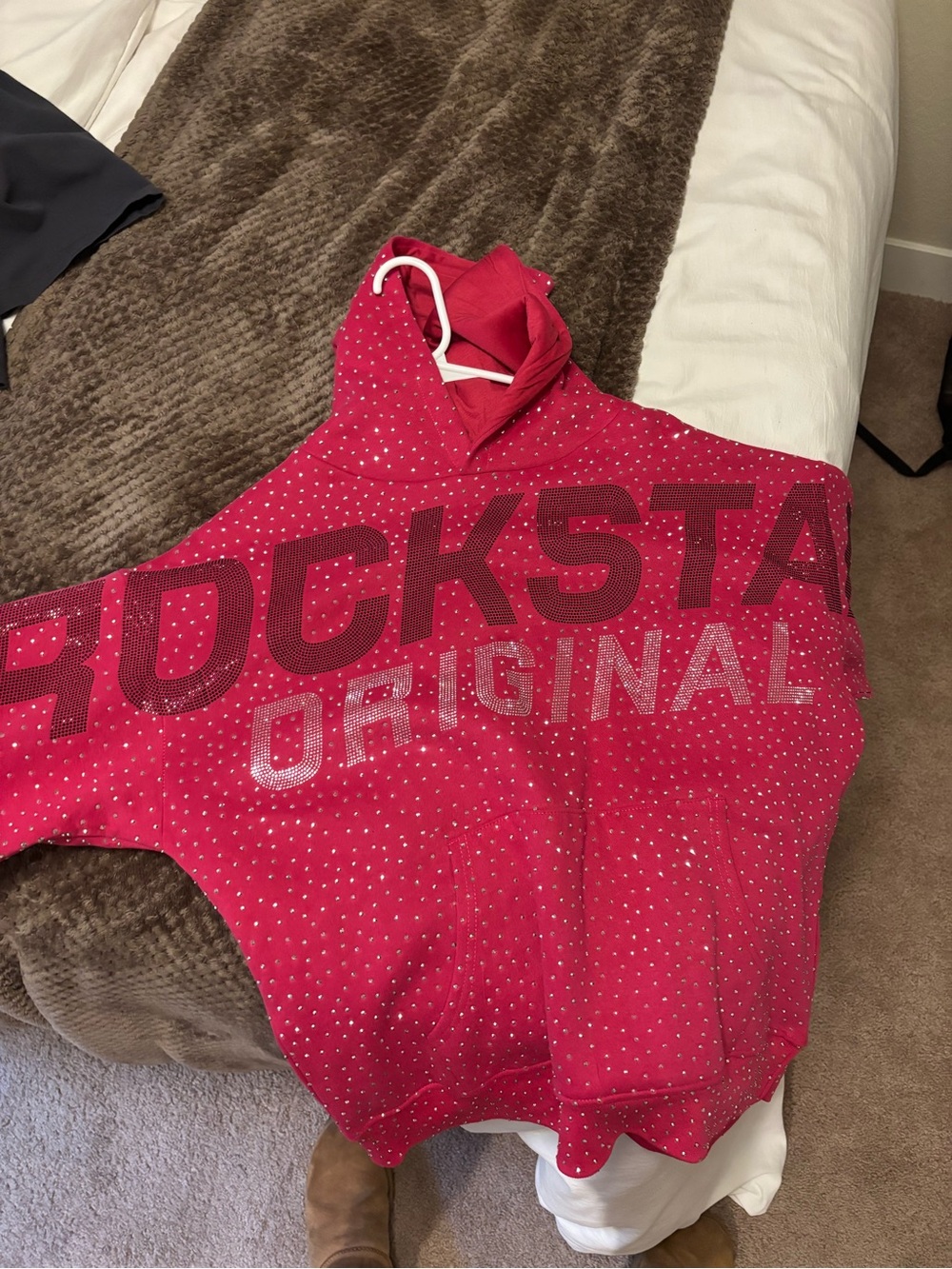 Rockstar Original Women's Red Hooded Sweatshirt